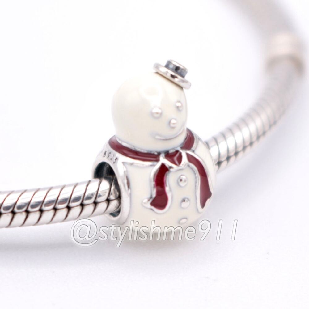 Pandora Retired Happy Snowman Charm - 791406enmx - image 3
